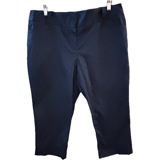 Express Women’s NWT Navy Blue Capri Pants Sz 16 Vacation Casual Resort Beach - Picture 1 of 7